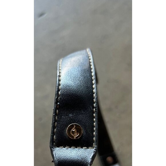 Vintage Baby Phat Mini Shoulder Handbag Black Leather Stone Logo Gold Charm RARE - Picture 11 of 16